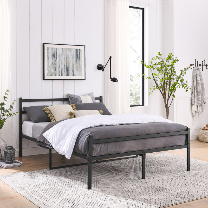 Hokku Designs Iron Bed Frame Metal Bed Frame Wrought Iron Bed Frame Wayfair